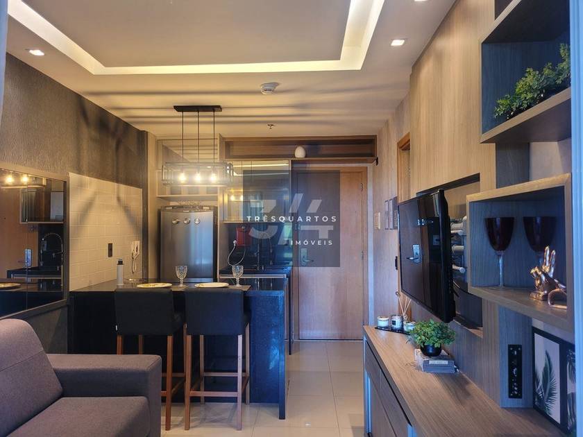 Foto do anúncio de imóvel Apartamento. Flat Quartos e Sala Reformado e Mobiliado - Brisas do Lago