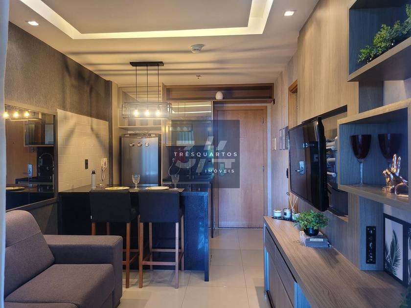 Foto do anúncio de imóvel Apartamento. Flat Quartos e Sala Reformado e Mobiliado - Brisas do Lago